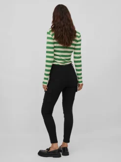 Vila housut, VICARGO RW 7/8 PANT Musta