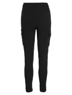 Vila housut, VICARGO RW 7/8 PANT Musta