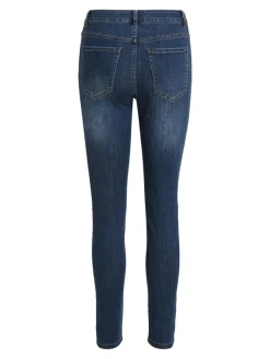 Vila Naisten Farkut, Skinnie Gy Rw Jeans DBD Sininen, Indigo