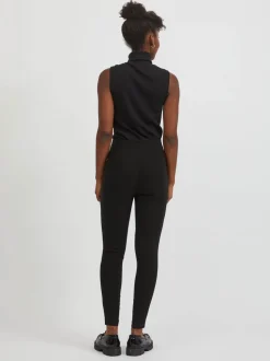 Vila Naisten Leggingsit VILAURA LOU LEGGINGS Musta