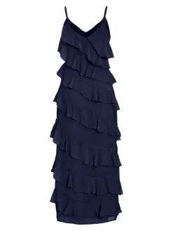 Vila naisten mekko, VILUNA STRAP DRESS Navy Blazer