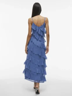 Vila naisten mekko, VILUNA STRAP DRESS Bijou Blue