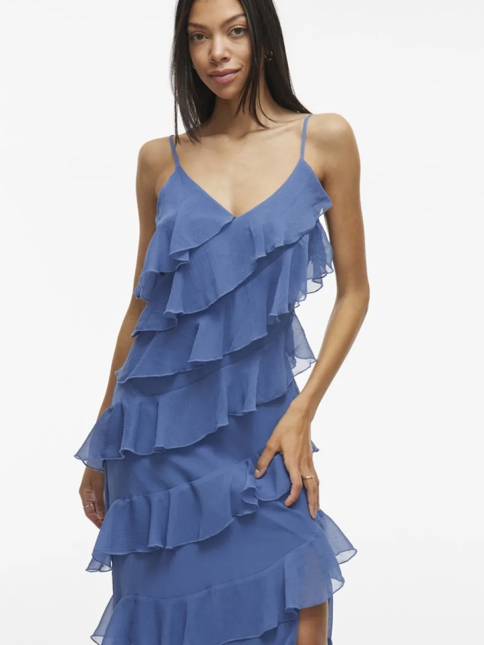 Vila naisten mekko, VILUNA STRAP DRESS Bijou Blue