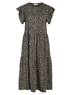 Vila naisten mekko, VISYBIL SUMMER AOP S/S MIDI DRESS Brazzilian Sand