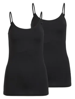 Vila Naisten Narutoppi VISURFACE STRAP TOP NEW Musta