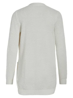 Vila naisten neuletakki, VIDALO L/S KNIT CARDIGAN- White Alyssum