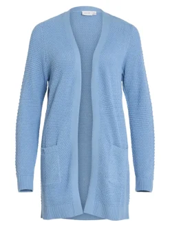 Vila naisten neuletakki, VIDALO L/S KNIT CARDIGAN- Blissful Blue