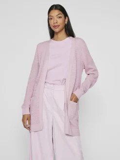 Vila naisten neuletakki, VIDALO L/S KNIT CARDIGAN- Winsome Orchid