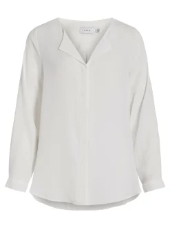 Vila naisten paita Vilucy LS Shirt, valkoinen