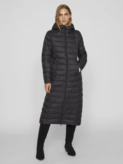 Vila Naisten Pitkä Untuvatakki VIMANYA LONG DOWN JACKET NOOS Musta