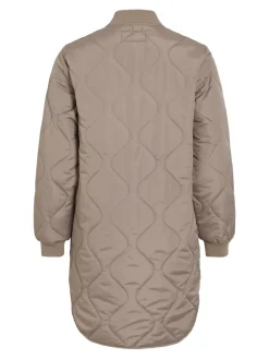 Vila naisten tikkitakki VITATE L/S QUILT JACKET - NOOS, Taupe Gray