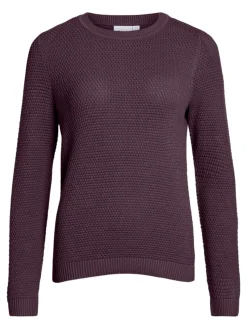 Vila neule, VIDALO O-NECK L/S KNIT TOP Fig