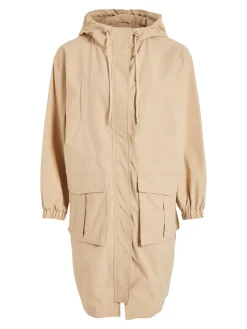 Vila pitkä parkatakki, VISILIANA LONG PARKA JACKET Vaalea Beige