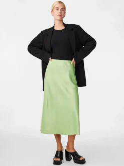 Y.A.S hame, YASPELLA HW MIDI SKIRT Mintunvihreä