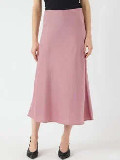 Y.A.S hame, YASPELLA HW MIDI SKIRT Vaaleanpunainen