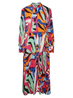Y.A.S mekko, YASALIRA LS LONG DRESS S Monivärinen Kuosi