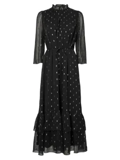 Y.A.S Mena 3/4 Long Dress, musta