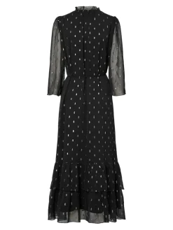 Y.A.S Mena 3/4 Long Dress, musta