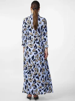 Y.A.S Naisten Maksimekko YASSAVANNA LONG SHIRT DRESS Vaaleansininen