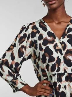 Y.A.S Naisten Mekko Alira 3/4 Long Dress s.noos Monivärinen Kuosi