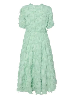 Y.A.S Naisten Mekko, K-YASPAZYLLA 2/4 MIDI DRESS Vaaleanvihreä