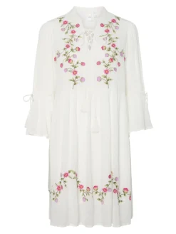 Y.A.S naisten mekko, YASCHELLA 3/4 TUNIC NEW Valkopohjainen Kuosi