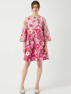 Y.A.S naisten mekko, YASFLOWERING 3/4 DRESS Vaaleanpunainen Kuosi