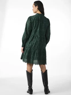 Y.A.S Naisten Mekko YASHOLI LS DRESS S Tummanvihreä