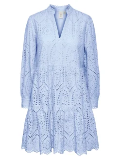 Y.A.S Naisten Mekko YASHOLI LS DRESS S Vaaleansininen