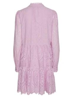 Y.A.S Naisten Mekko YASHOLI LS DRESS S Vaaleanpunainen