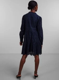Y.A.S Naisten Mekko YASHOLI LS DRESS S Tummansininen