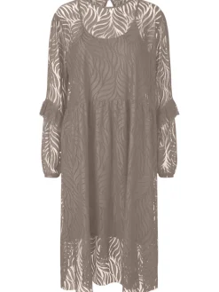 Y.A.S Naisten Mekko YASLUCIANNA LS LONG LACE DRESS Kitti