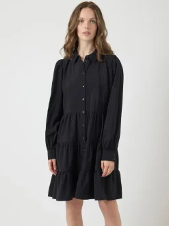 Y.A.S naisten mekko, YASPALA LS DRESS S. Black