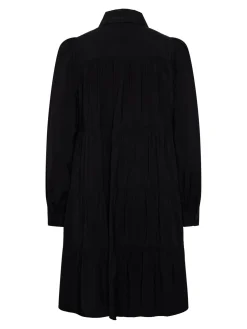 Y.A.S Naisten Mekko, YASPALA LS SHIRT DRESS Musta