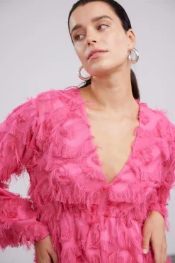 Y.A.S naisten mekko, YASPAZYLLA 7/8 DRESS Pinkki