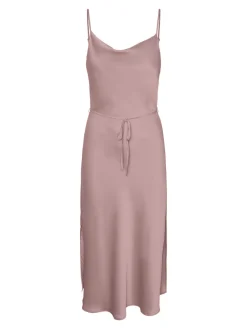 Y.A.S Naisten Mekko, YASTHEA STRAP LONG DRESS Vaaleanpunainen