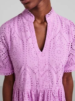 Y.A.S Naisten Minimekko YASHOLI SS DRESS Pinkki