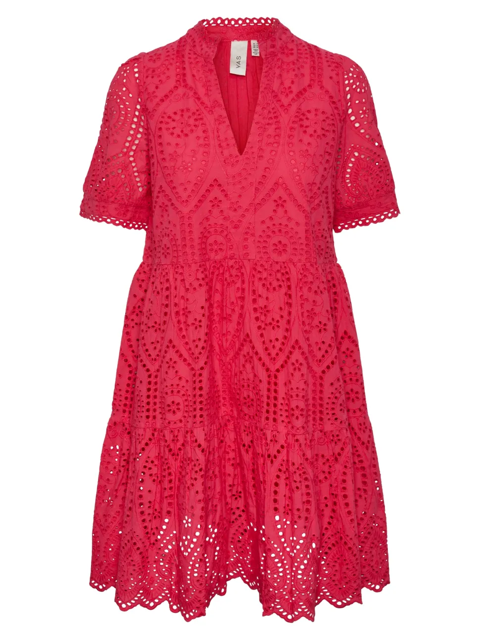 Y.A.S Naisten Minimekko YASHOLI SS DRESS Pinkki