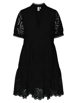 Y.A.S Naisten Minimekko YASHOLI SS DRESS Musta