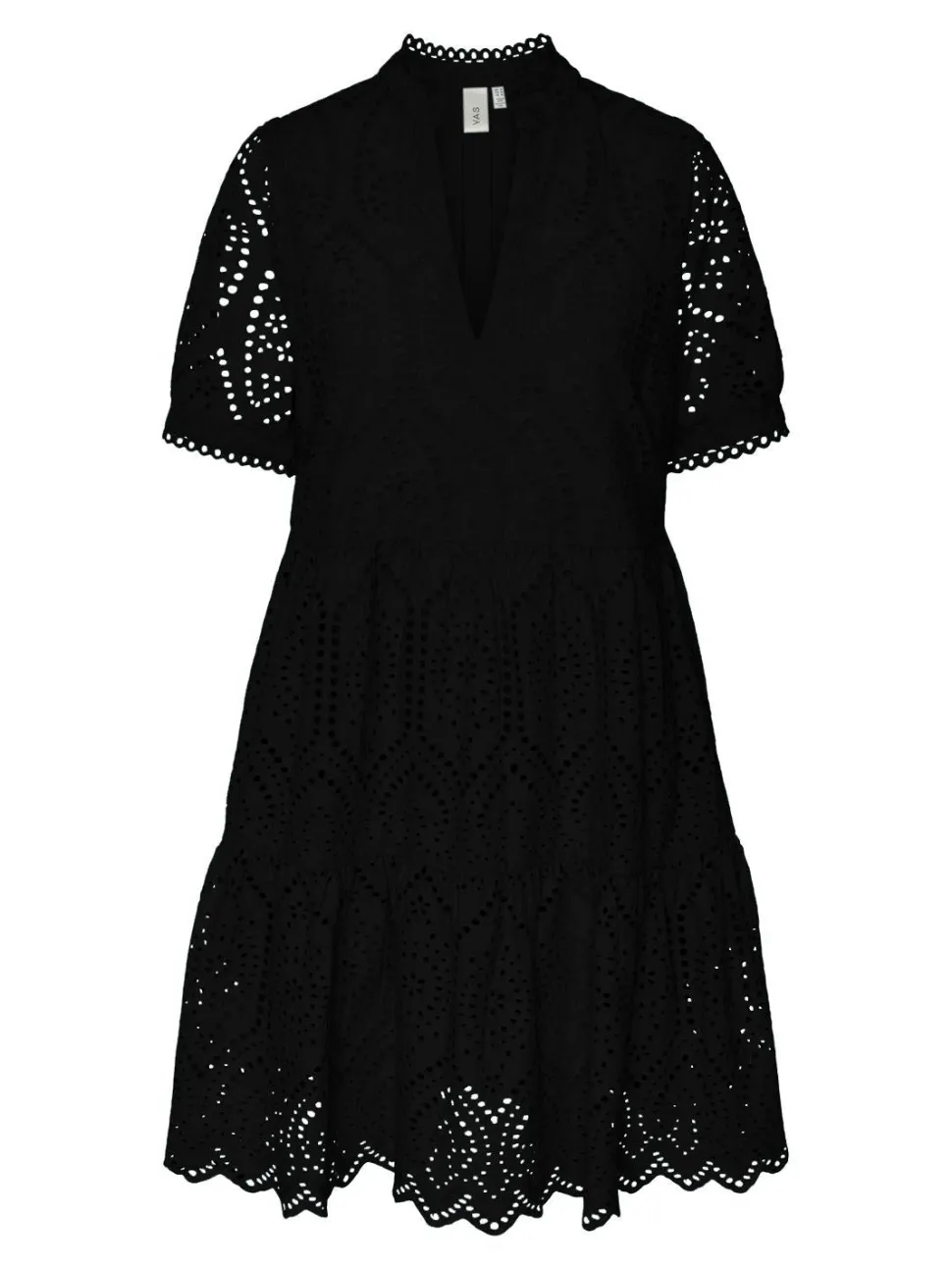 Y.A.S Naisten Minimekko YASHOLI SS DRESS Musta