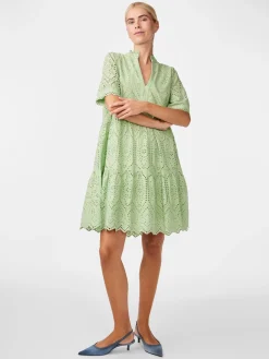 Y.A.S Naisten Minimekko YASHOLI SS DRESS Mintunvihreä