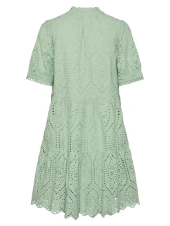 Y.A.S Naisten Minimekko YASHOLI SS DRESS Mintunvihreä