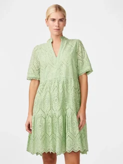 Y.A.S Naisten Minimekko YASHOLI SS DRESS Mintunvihreä