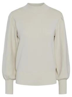 Y.A.S Naisten Neulepusero, YASFONNY LS KNIT PULLOVER S. NOOS Luonnonvalkoinen
