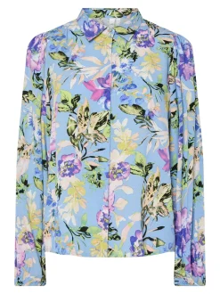 Y.A.S naisten paita, YASASINA LS SHIRT S Sininen Kuosi