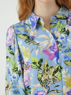 Y.A.S naisten paita, YASASINA LS SHIRT S Sininen Kuosi