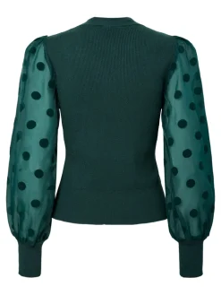 Y.A.S naisten pusero, YASDOTME LS KNIT PULLOVER Ponderosa Pine