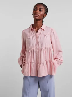 Y.A.S NAISTEN PUSERO YASPALA LS SHIRT S. NOOS Vaaleanpunainen