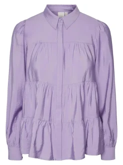 Y.A.S NAISTEN PUSERO YASPALA LS SHIRT S. NOOS Vaalea Lila