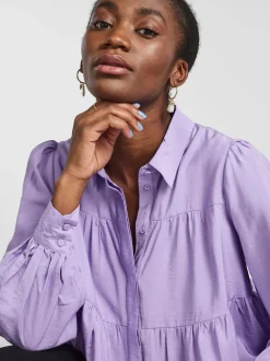 Y.A.S NAISTEN PUSERO YASPALA LS SHIRT S. NOOS Vaalea Lila